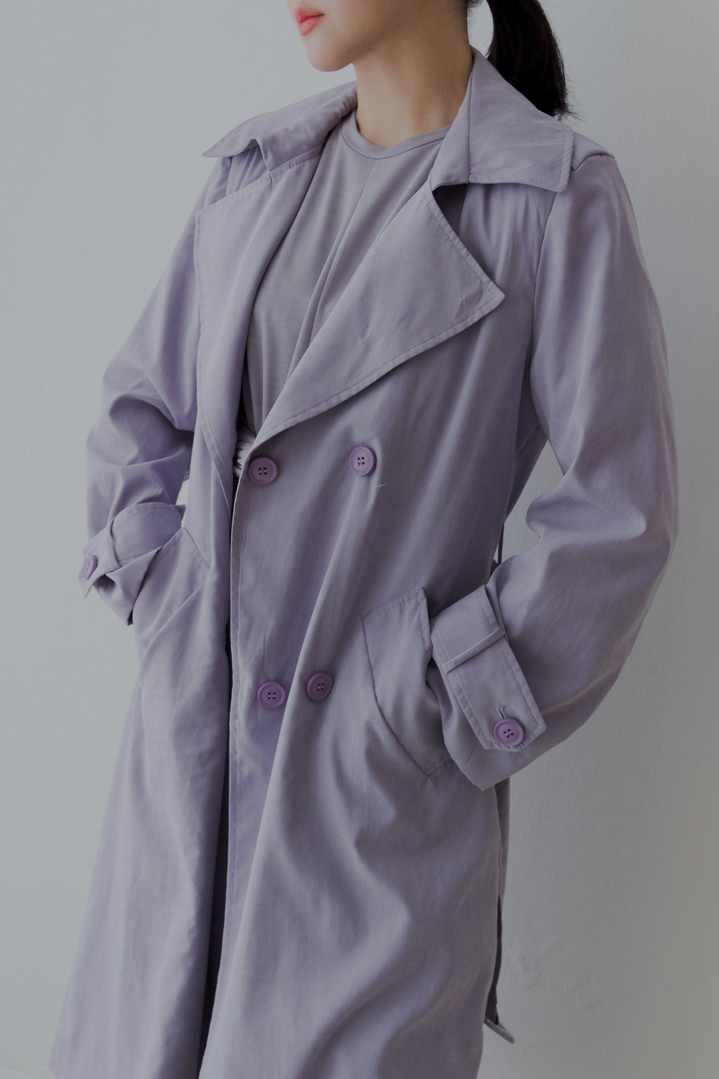 Trench Coat Jazz Lilás