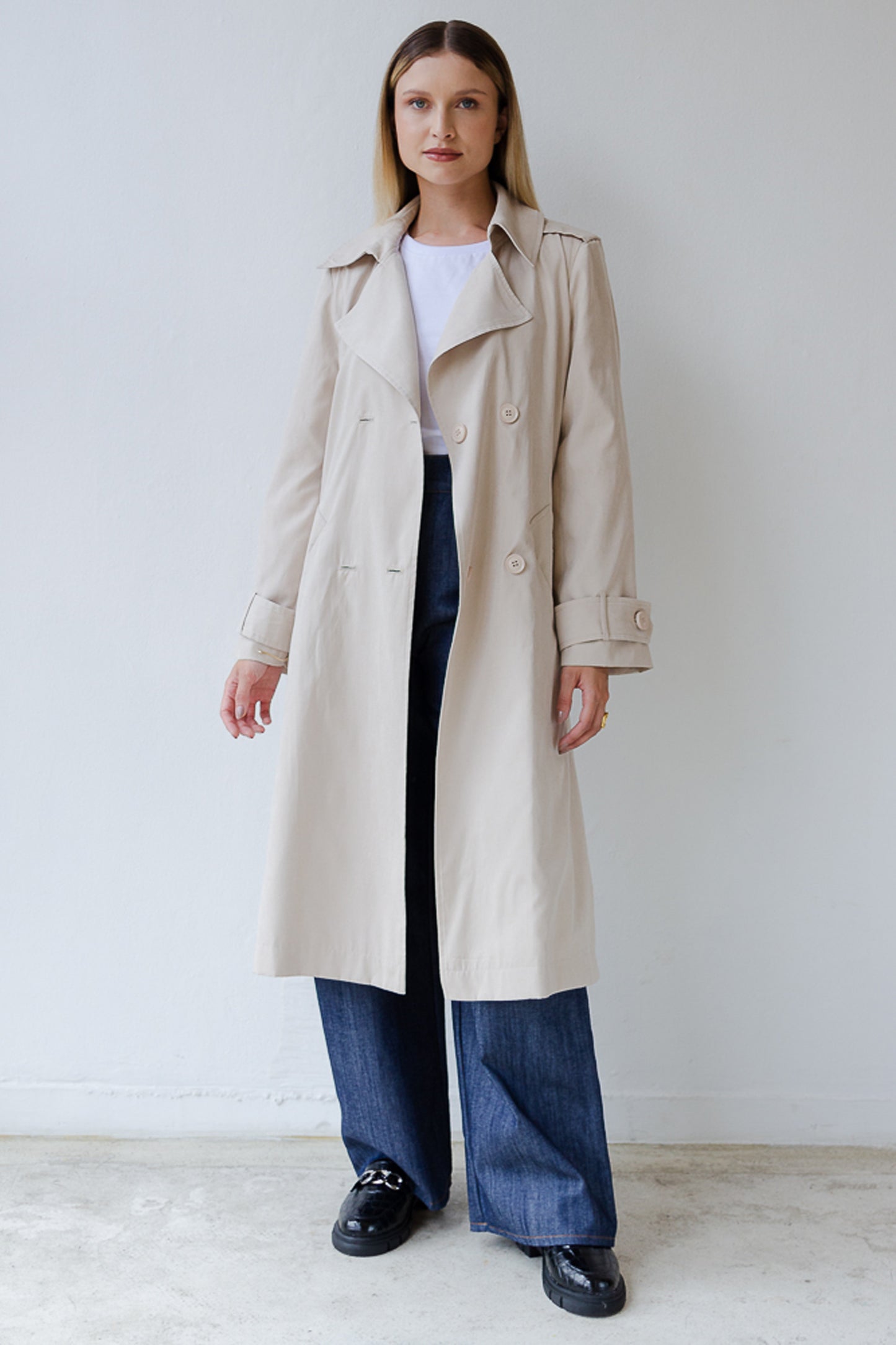Trench Coat Jazz Areia