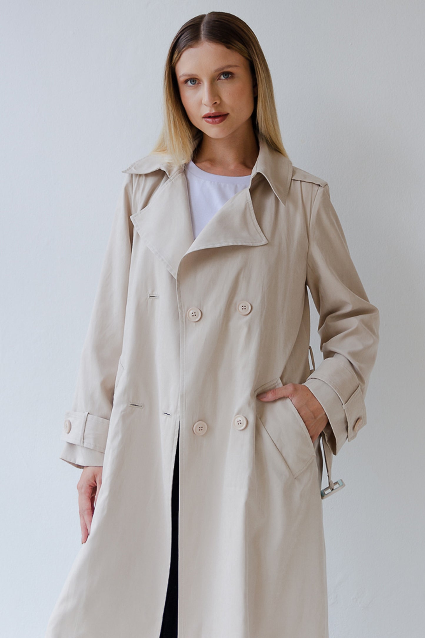 Trench Coat Jazz Areia
