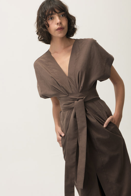 Vestido Michelangelo Marrom
