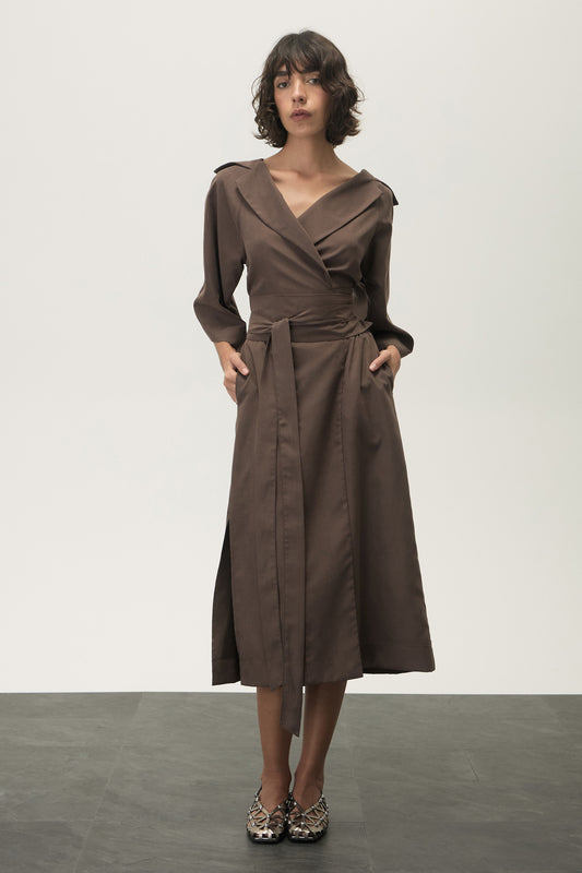 Vestido Rei Marrom