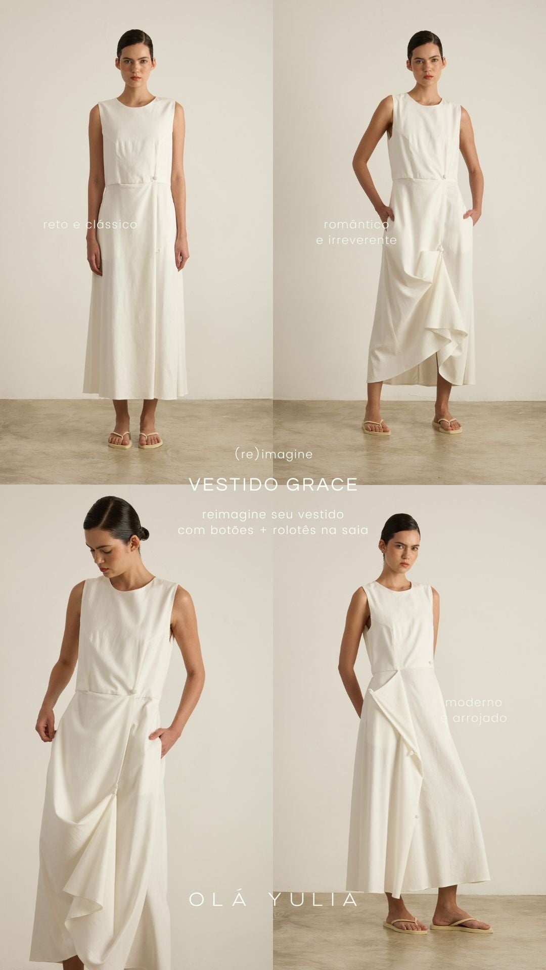 Vestido Grace Off-white