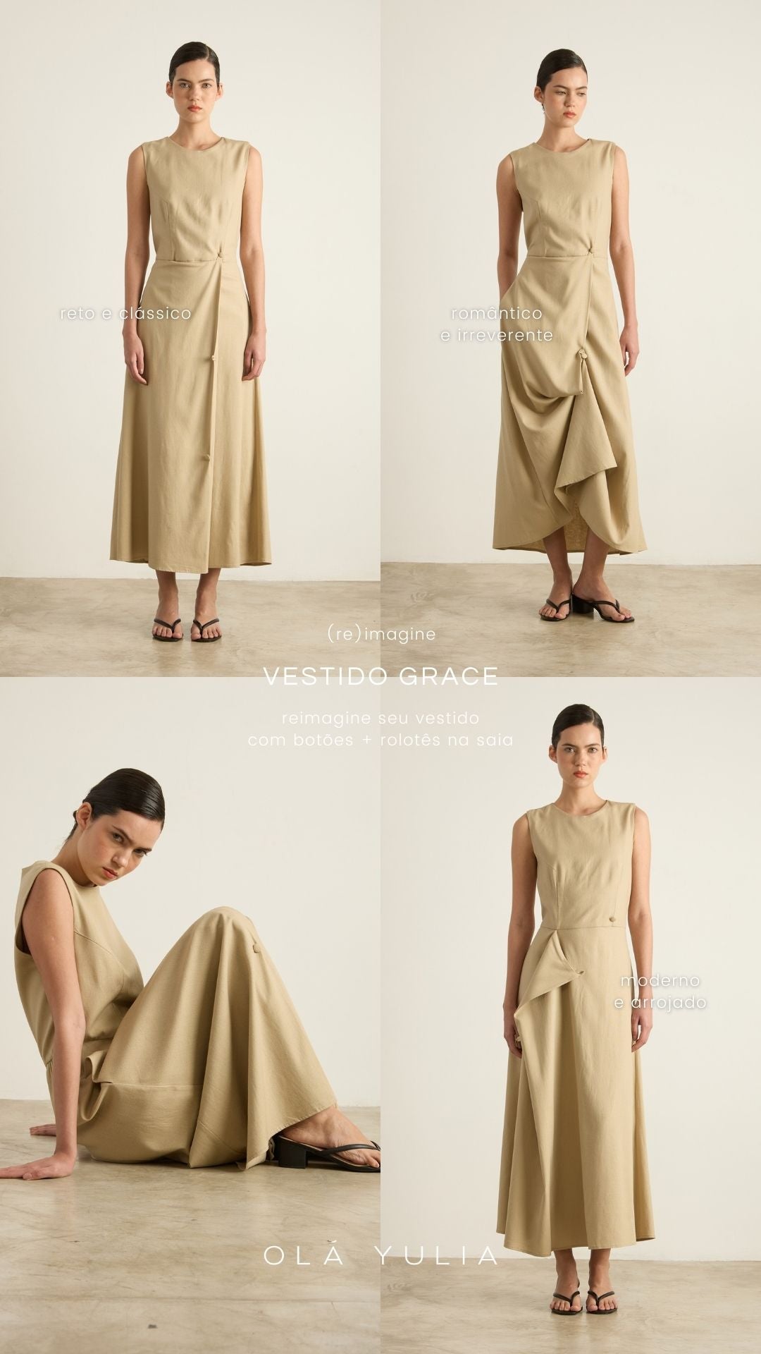 Vestido Grace Natural