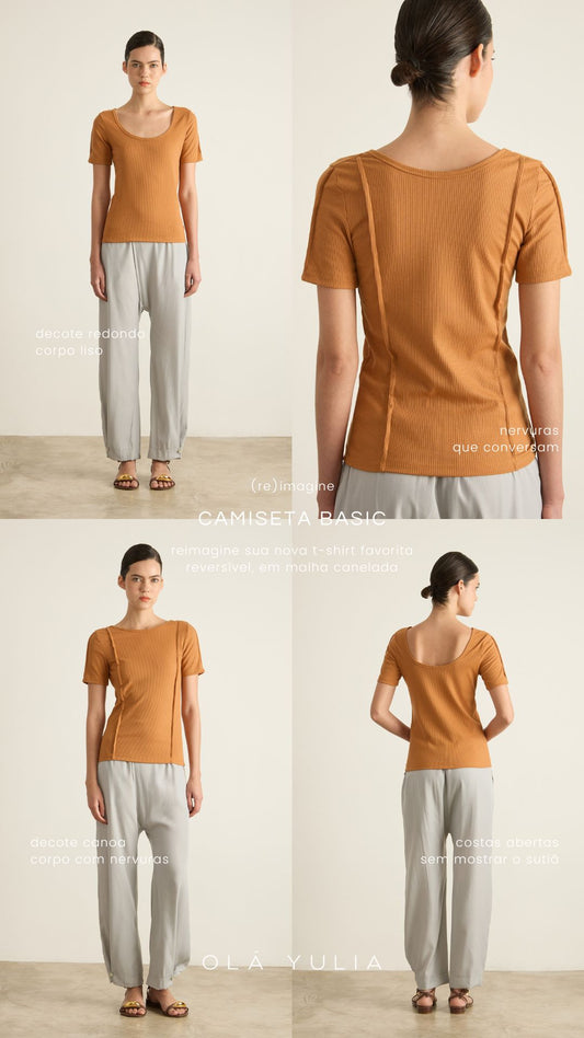 Camiseta Basic Caramelo