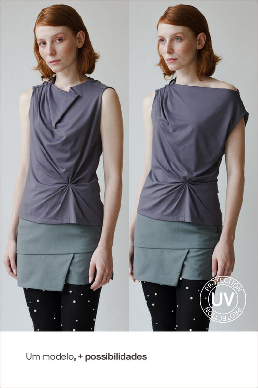 Blusa Iole Cinza
