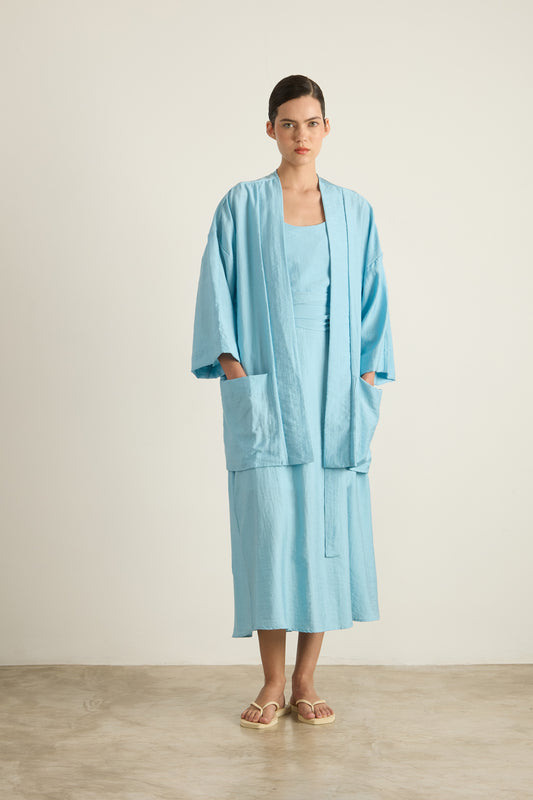 Kimono Perfeito Azul-claro