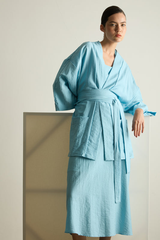 Kimono Perfeito Azul-claro