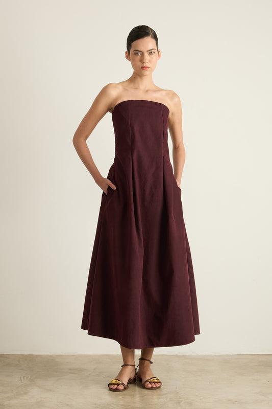 Vestido Degas Vinho